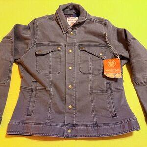 NWT, Dovetail Women's Gray Jean Jacket, Sz L